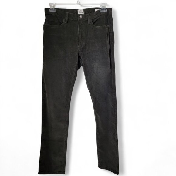 Flint and Tinder Size 32x32 Slim Fit Deepest Green/Gray Corduroy Pants - Picture 1 of 16